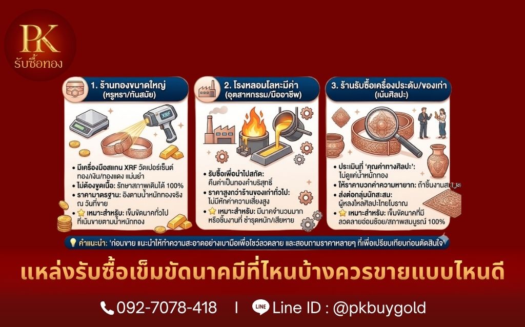 แหล่งรับซื้อเข็มขัดนาคมีที่ไหนบ้างควรขายแบบไหนดี